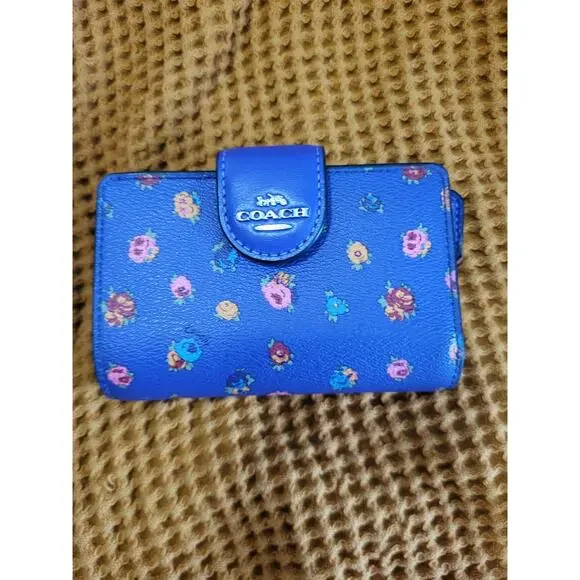 RARE Coach Mini Vintage Rose Print Klare Crossbody Wallet Cardholder SET GUC - Picture 8 of 10